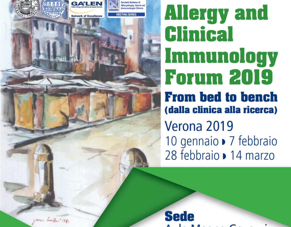 Verona Allergy and Clinical Immunology Forum 2019